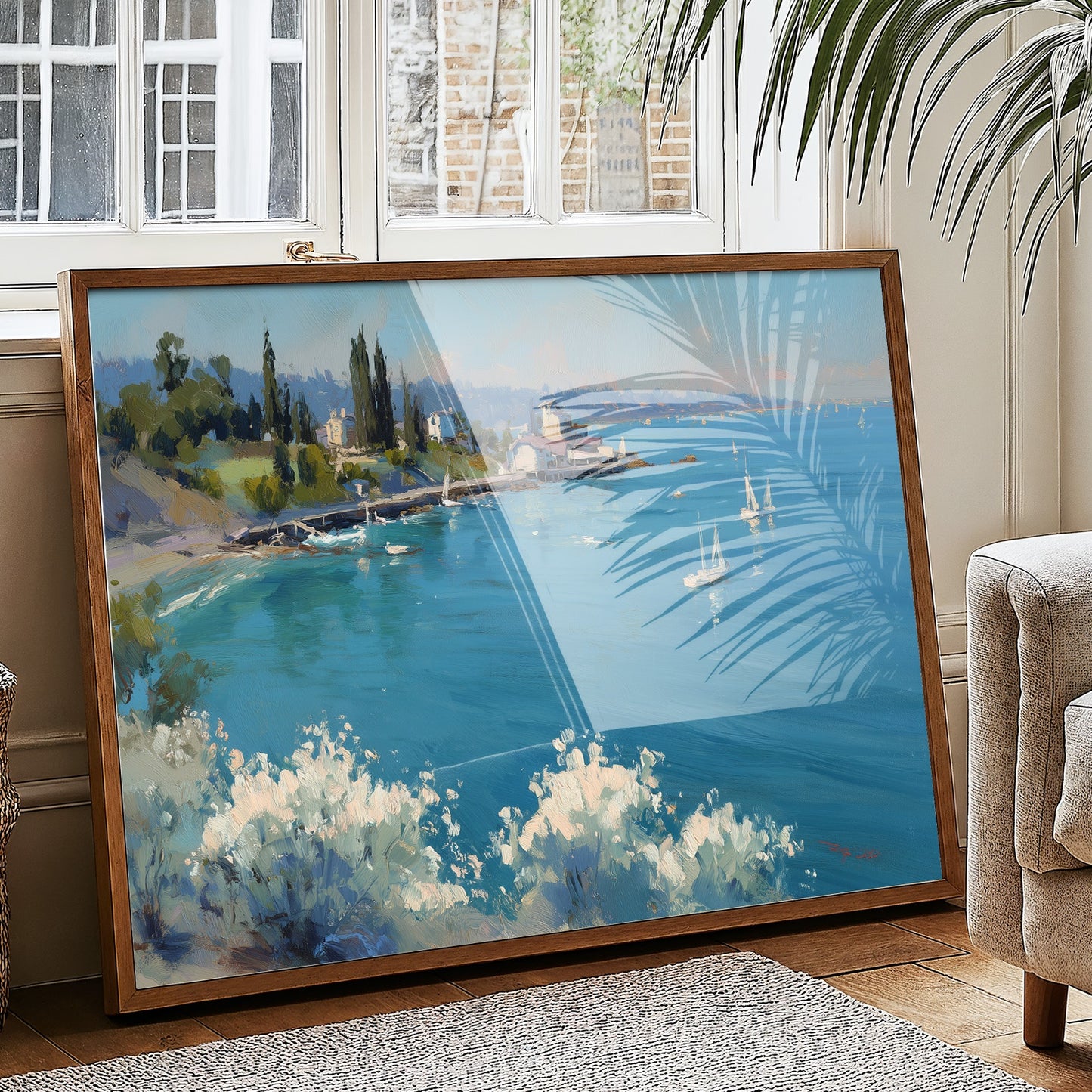Mediterranean Sailboats on Turquoise Shores
