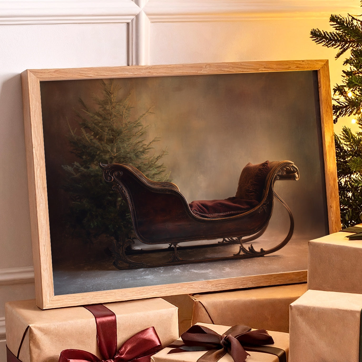 Yuletide Chariot Awaits December's Call
