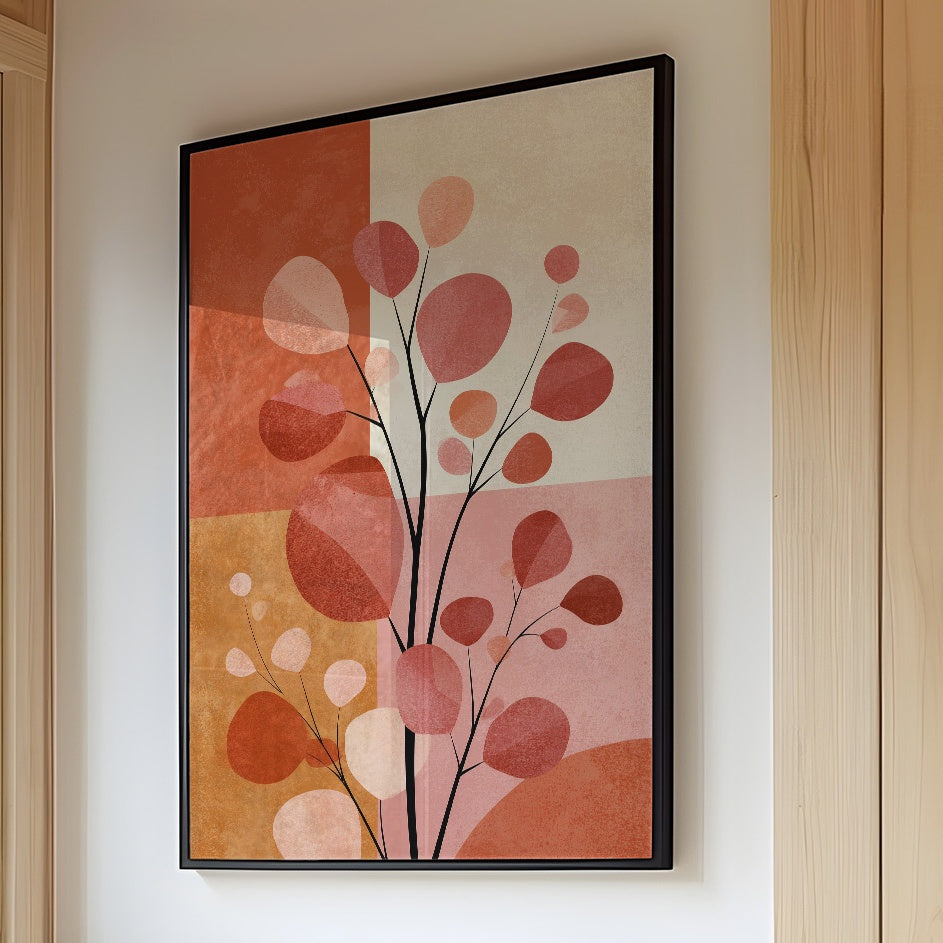 Branches Bloom In Coral Geometry