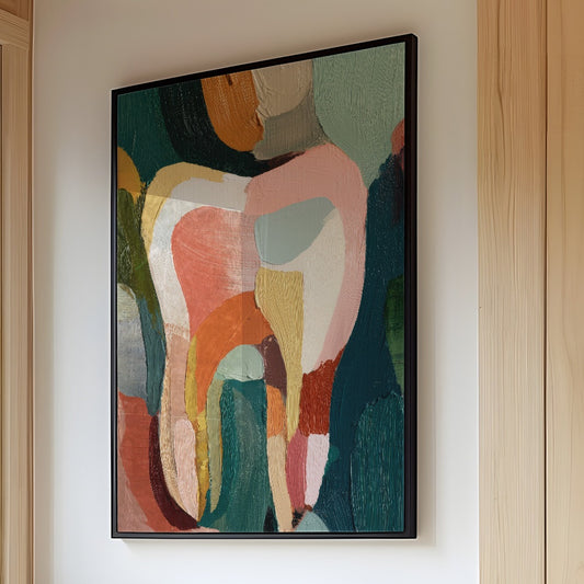 Colors Collide Where Brushstrokes Bend