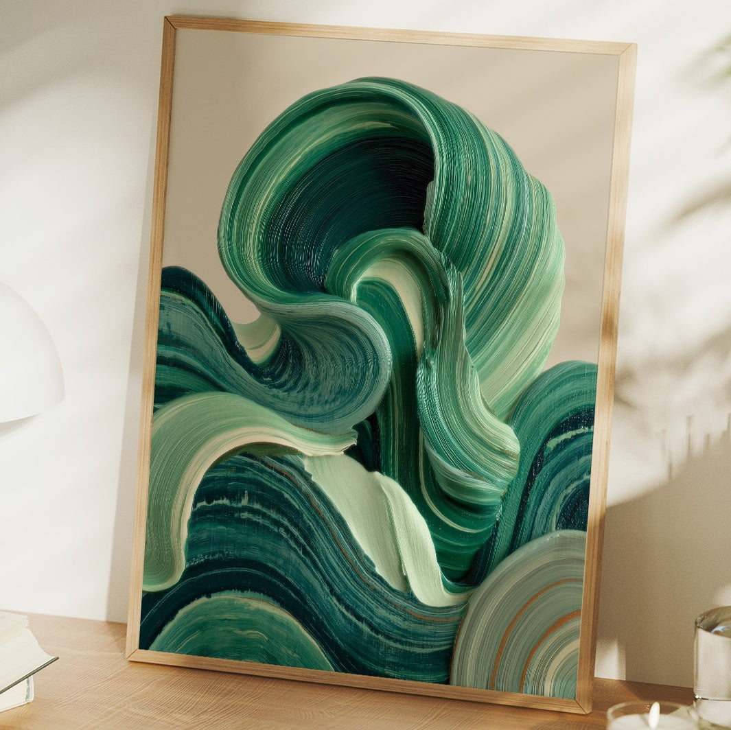 Emerald Waves Paint Ocean Stories