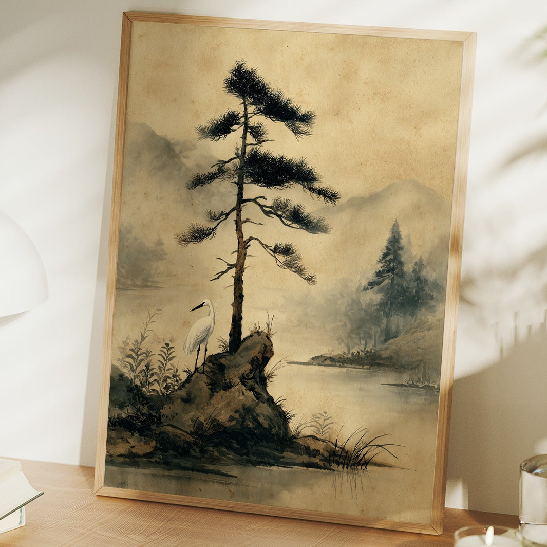 Lone Pine Guards Misty Waters