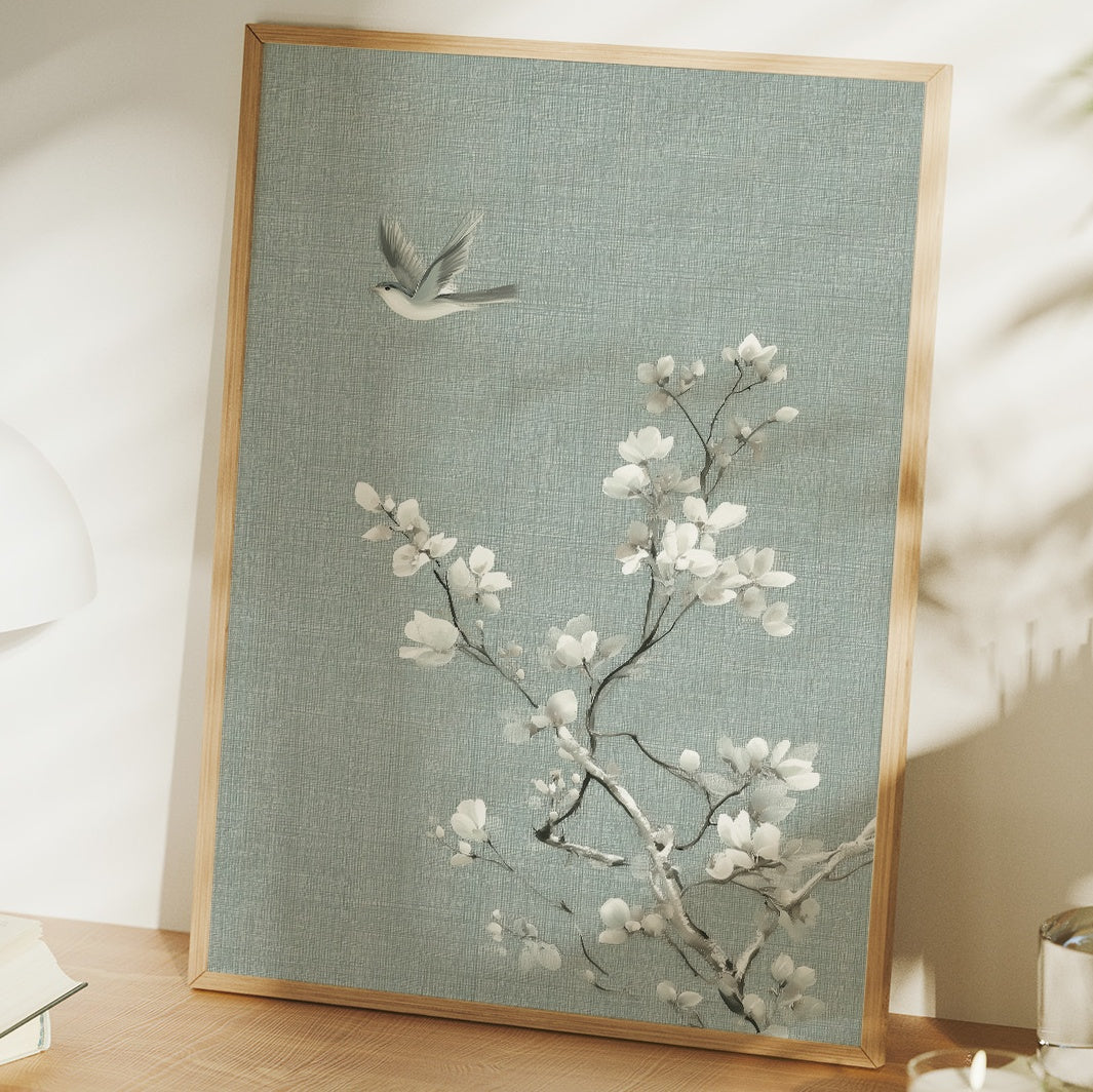 Soft Blossoms On Morning Linen