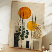 Twin Suns Dance With Palm Shadows