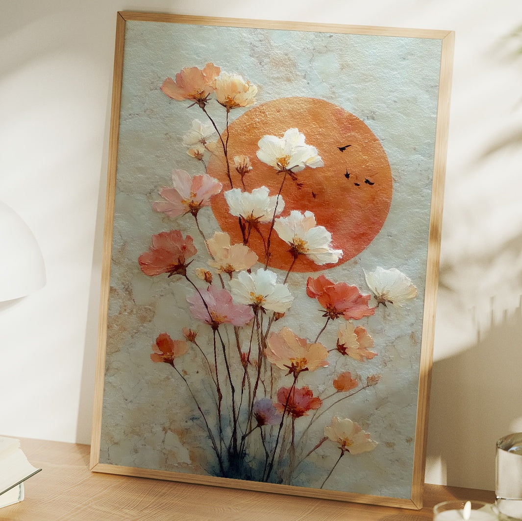 Wild Poppies Dance At Sunset