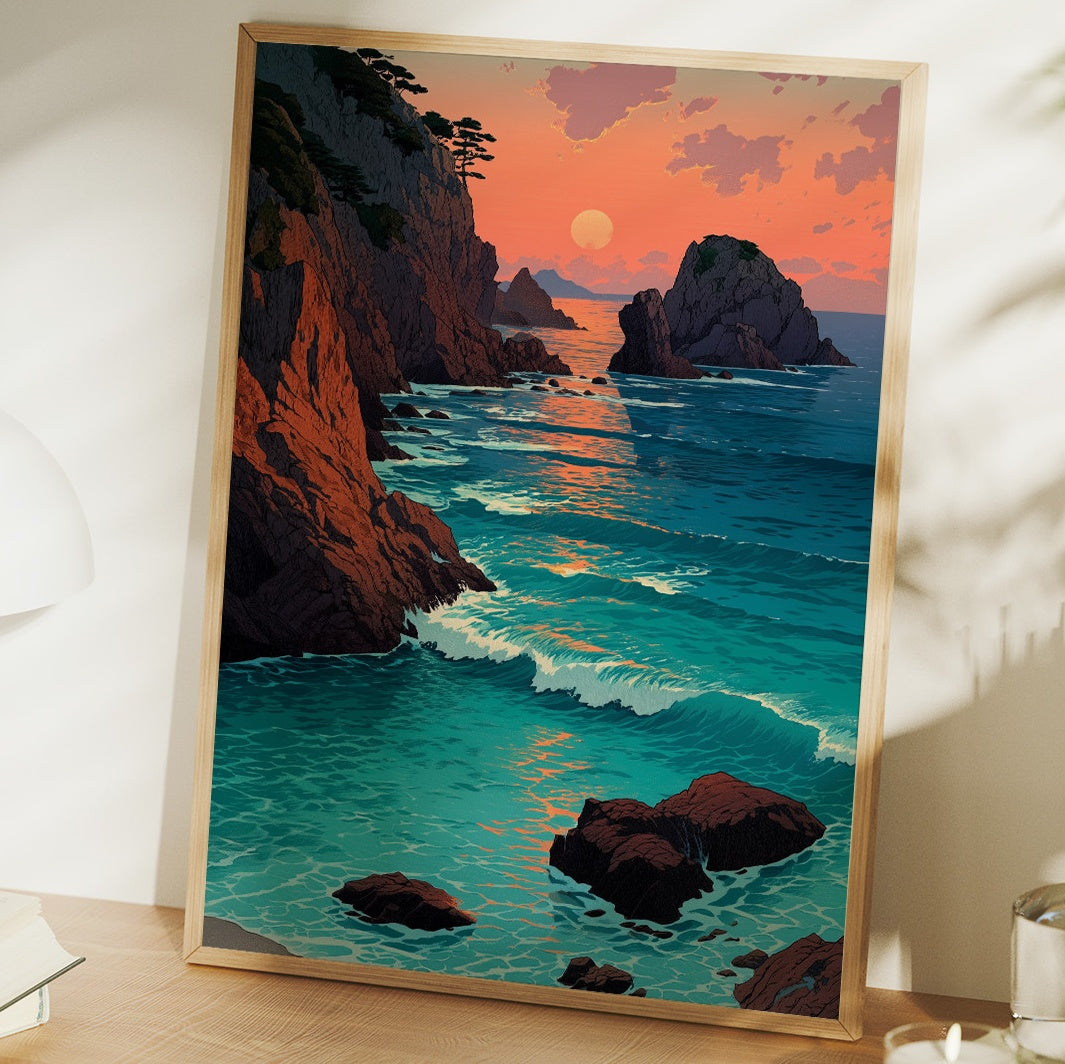 Coastal Cliffs Paint Summer's Farewell