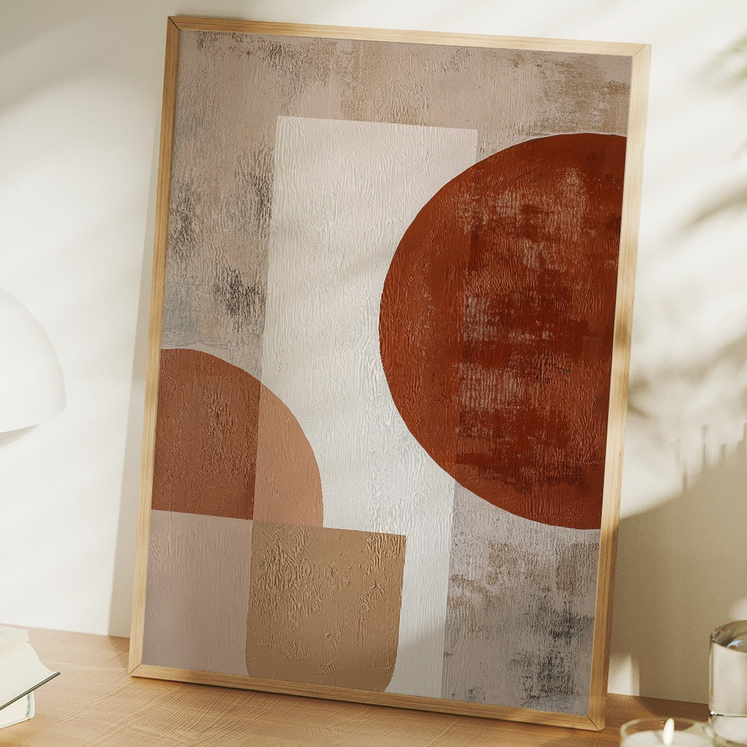 Terracotta Moons Shape Morning Light