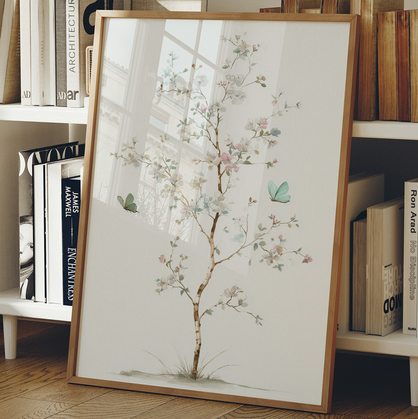 Butterflies Dance Through Cherry Light