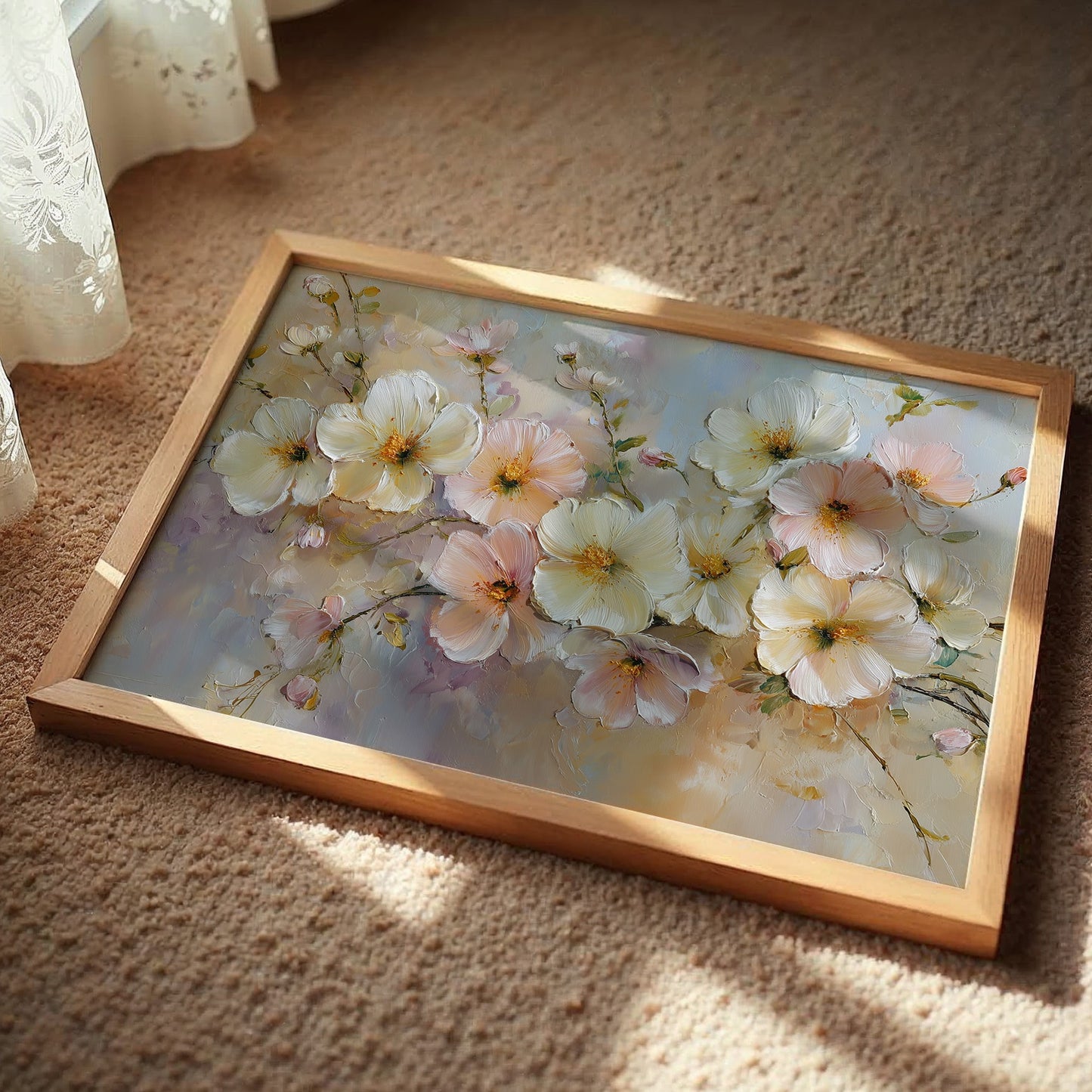 Blush Petals Catch Morning Light