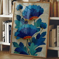 Azure Petals Dance In Golden Light