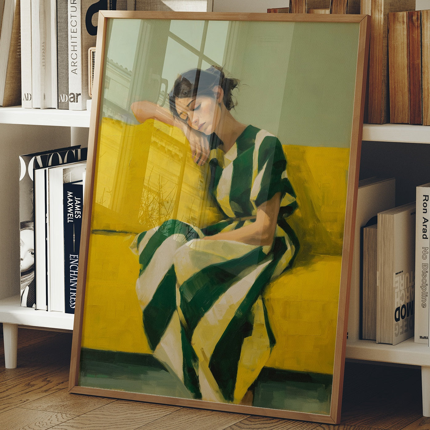 Sunlit Rest In Emerald And Gold