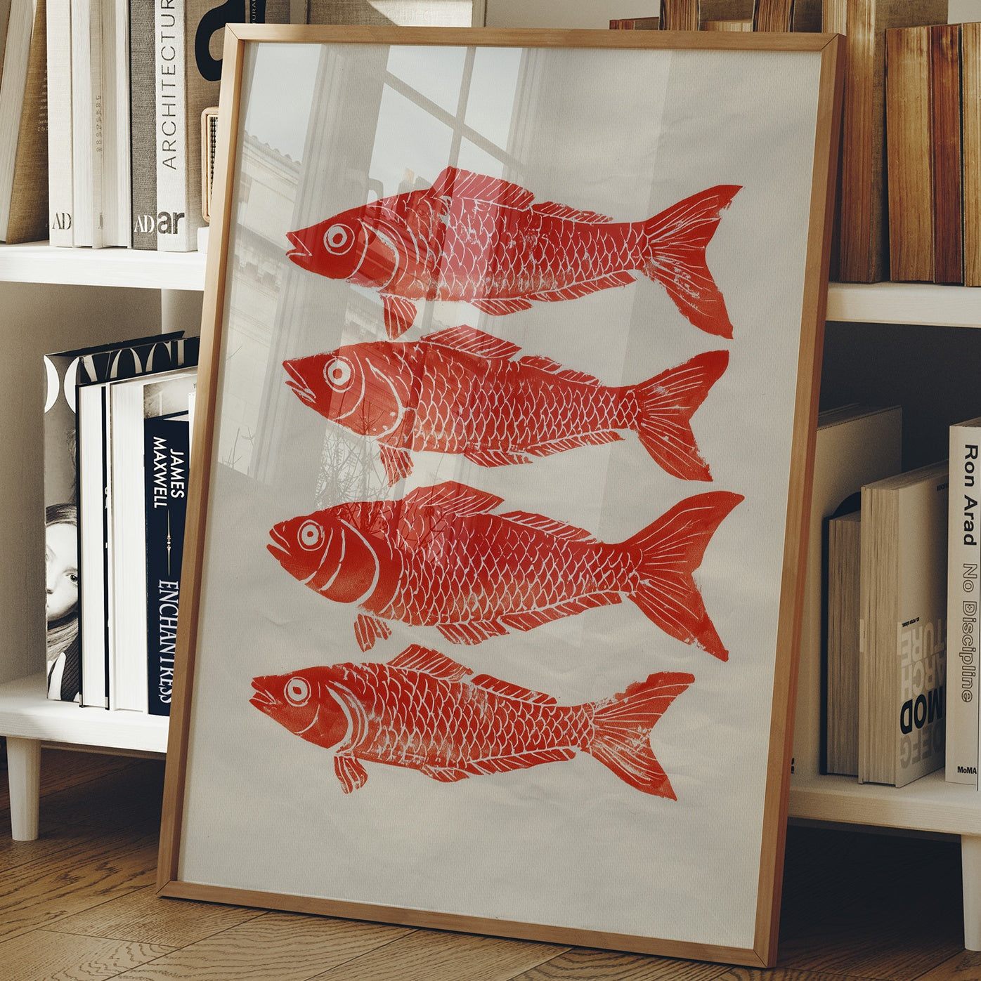 Red Fish Dance In Morning Light