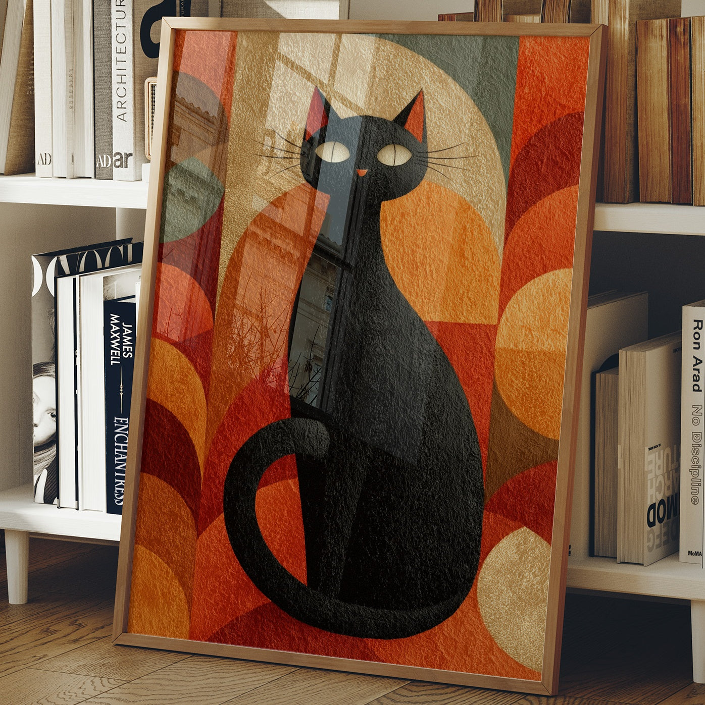 Autumn Cat Dances With Circles