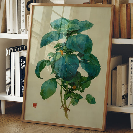 Basil Leaves Dance In Morning Light