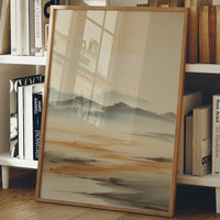 Distant Peaks Paint Desert Dawn