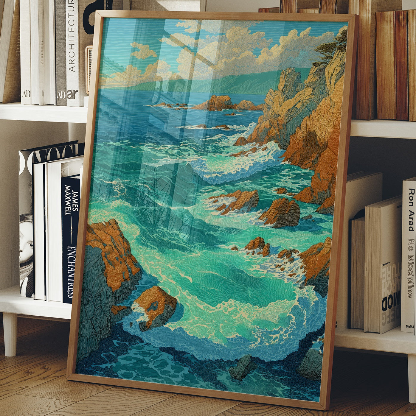 Coastal Cliffs Meet Turquoise Tides