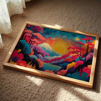 Sacred Mountain Blooms At Dawn