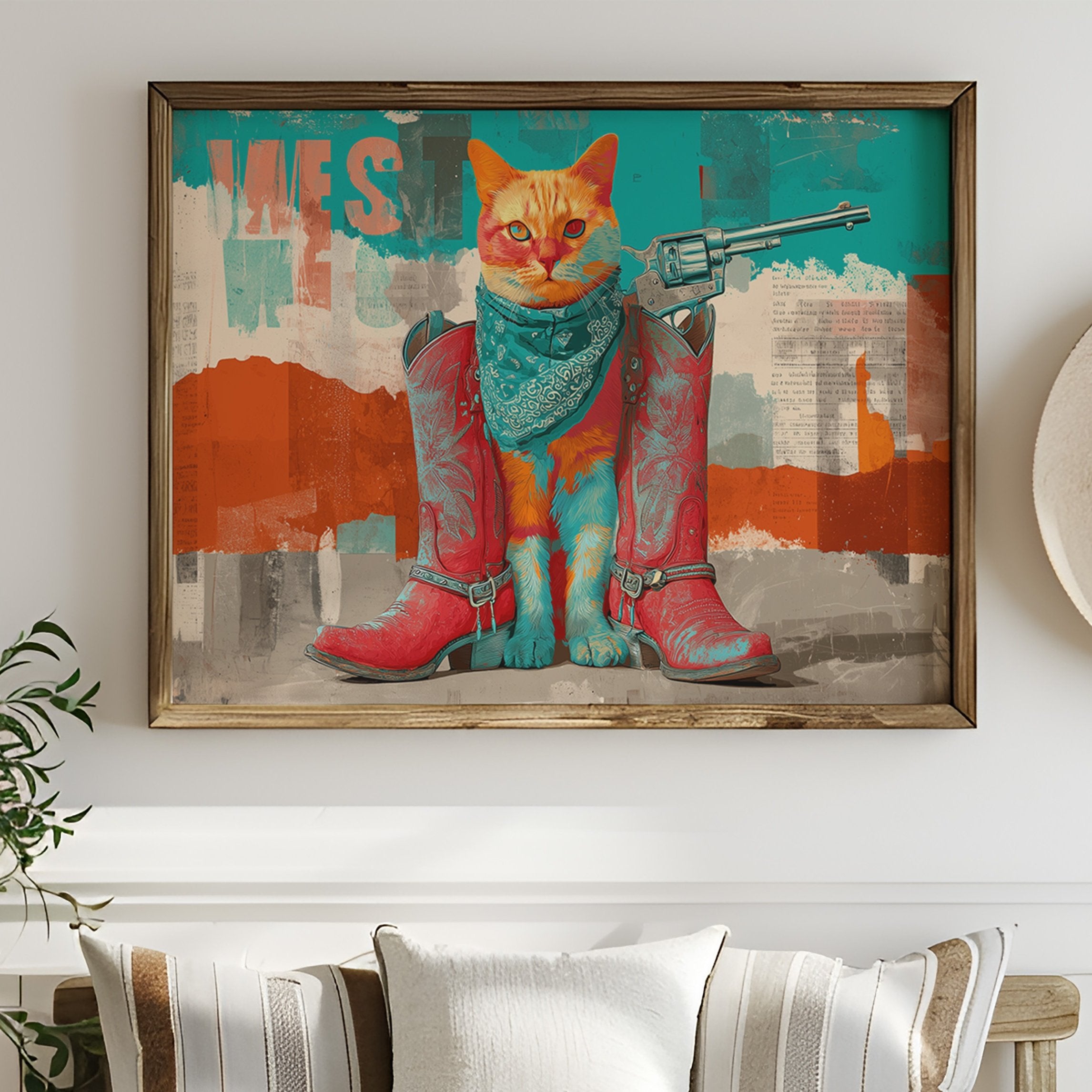 Outlaw Feline Rides At Dawn