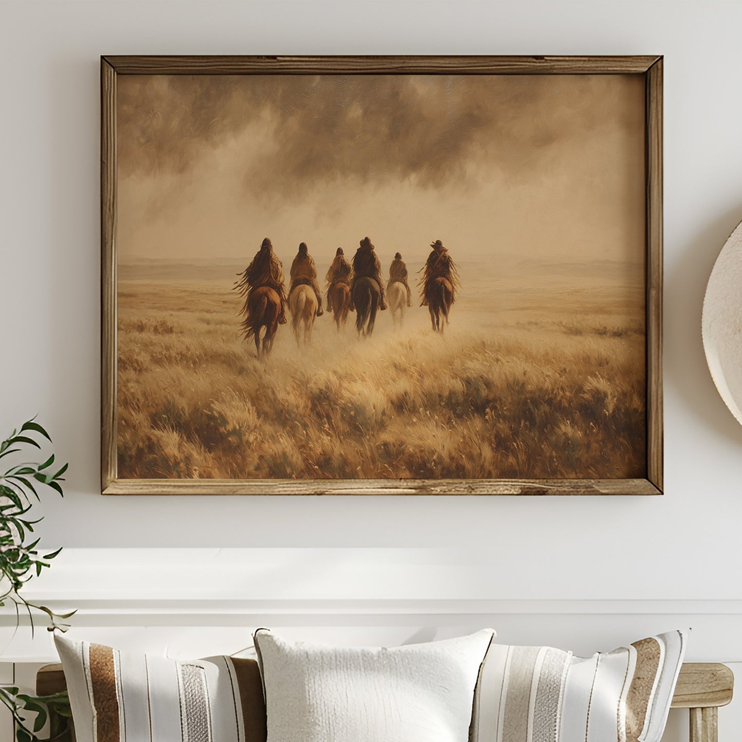 Riders Beneath Amber Skies