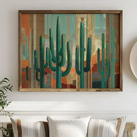 Desert Sentinels In Gilded Light