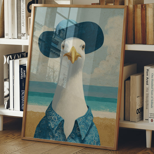 Seaside Gull In Fancy Attire