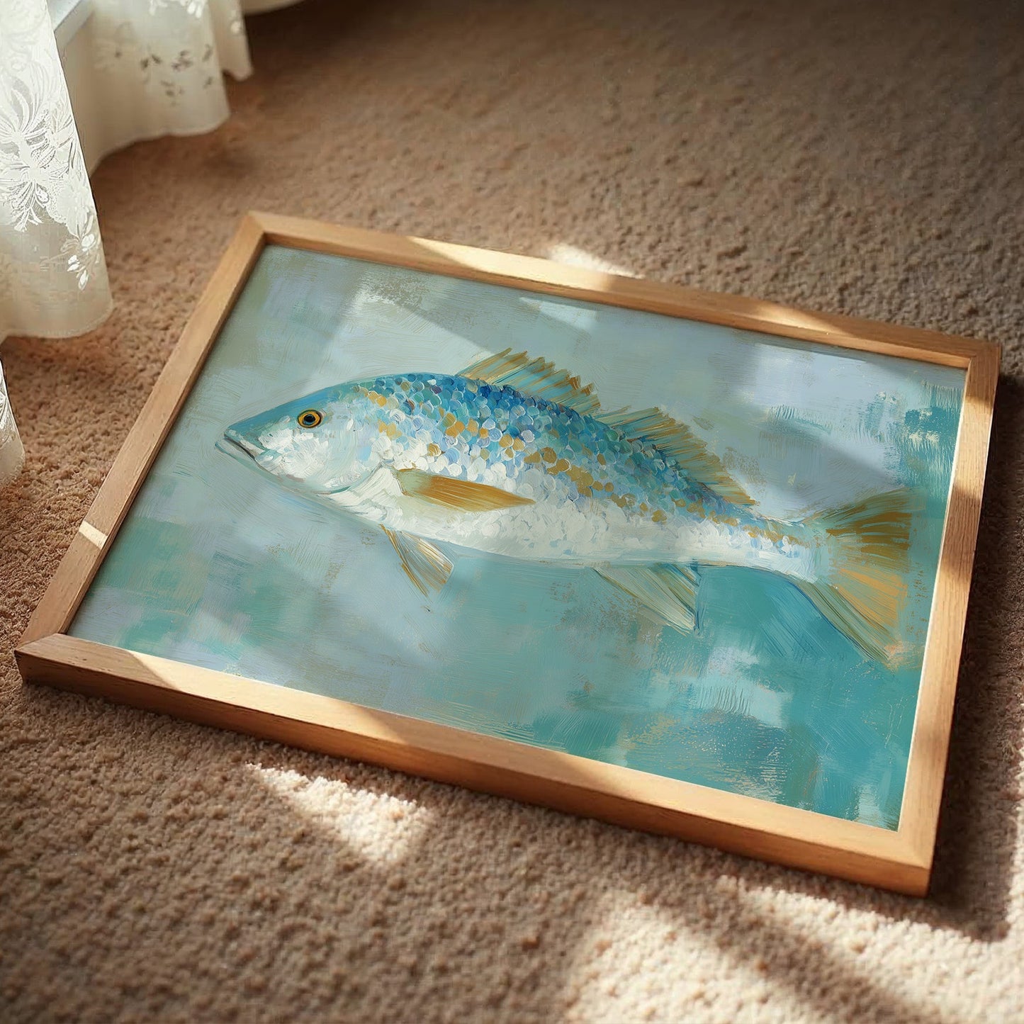 Azure Scales In Coastal Light