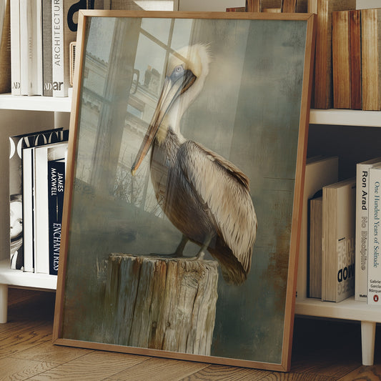 Coastal Watcher On Weathered Perch