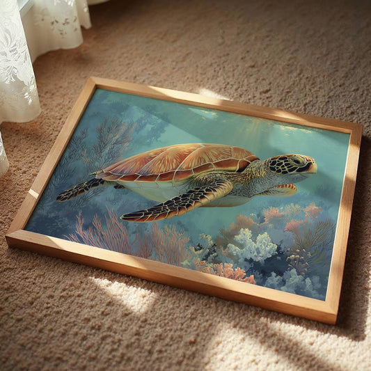 Ancient Voyager Through Turquoise Depths