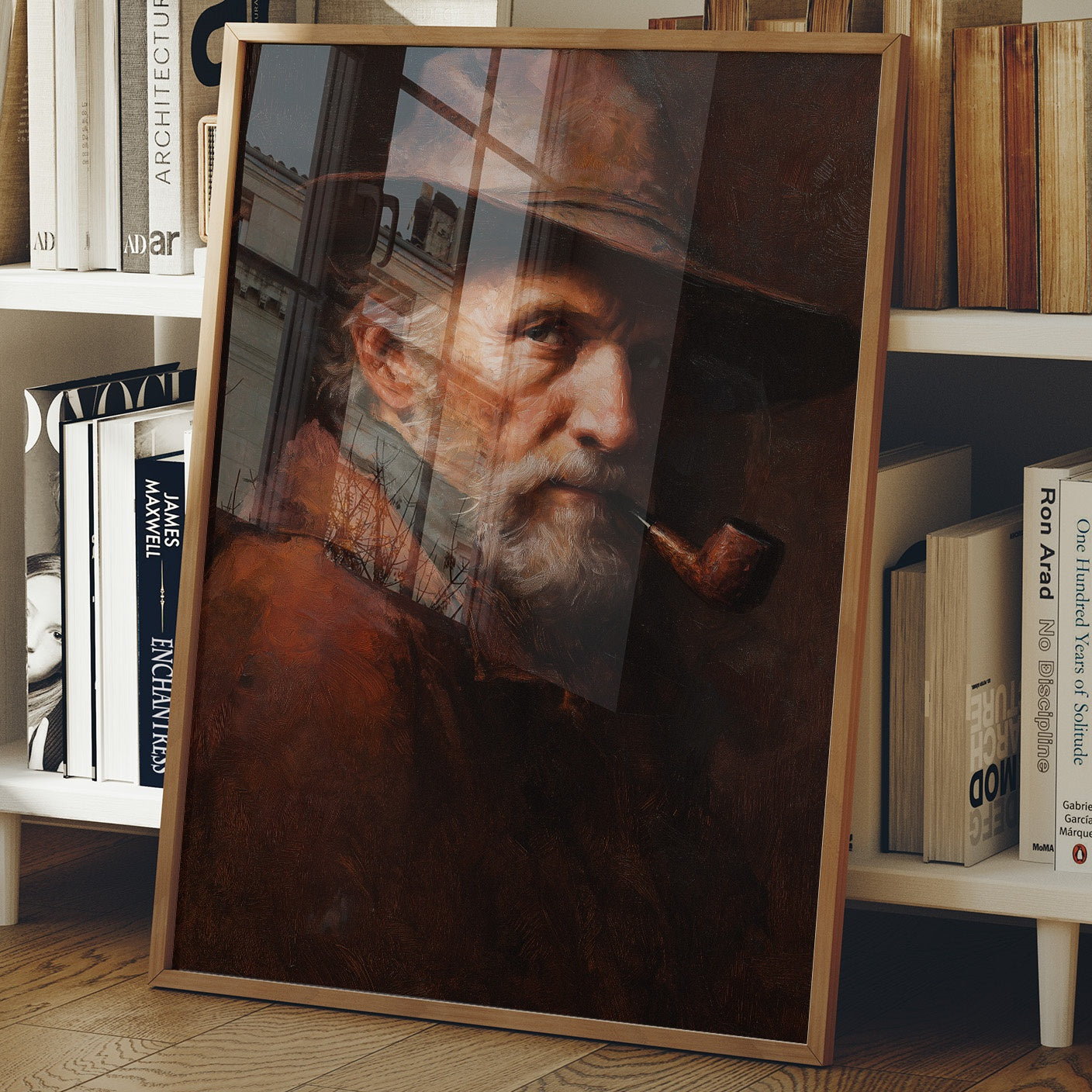 Wisdom Smokes From Wooden Frame