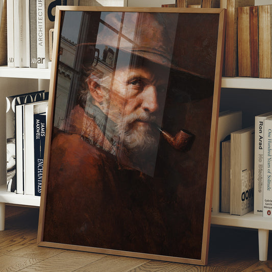 Wisdom Smokes From Wooden Frame