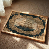 Tall Ships Through Ornate Seas