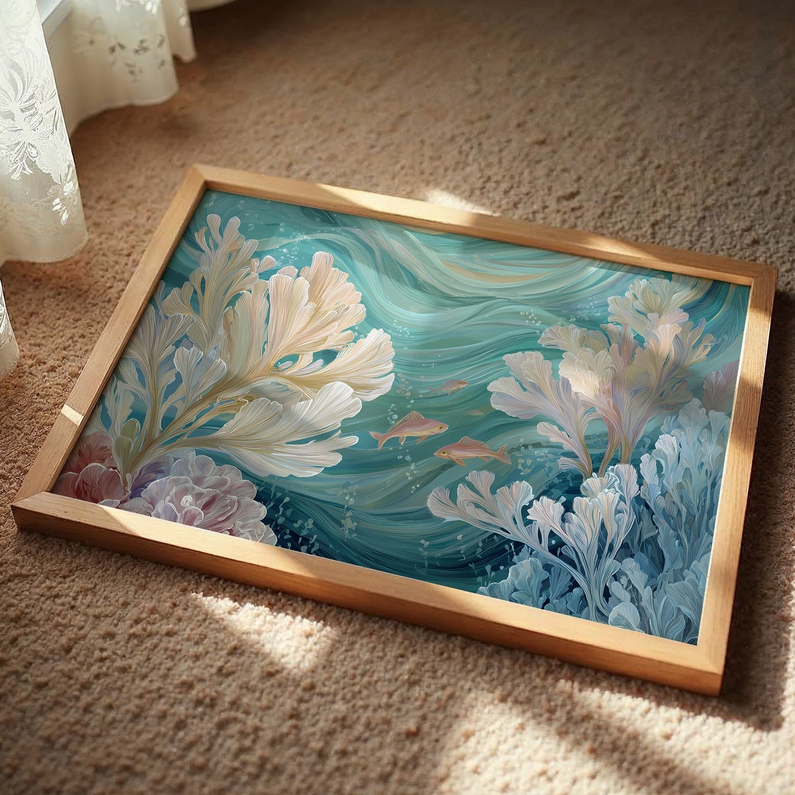 Coral Symphony In Turquoise Depths