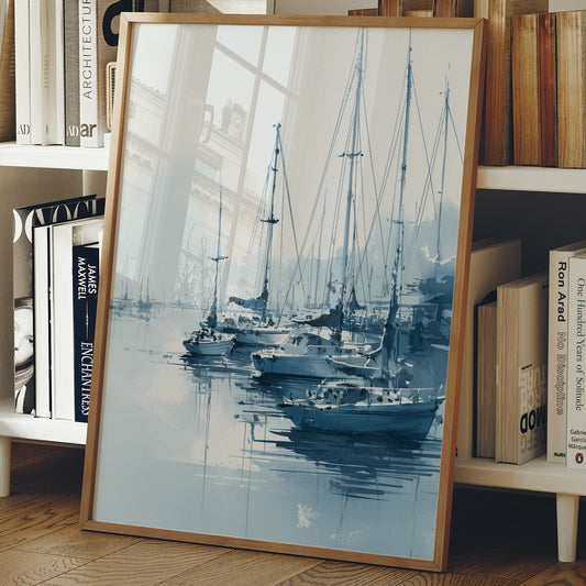 Harbor Mist On Quiet Waters