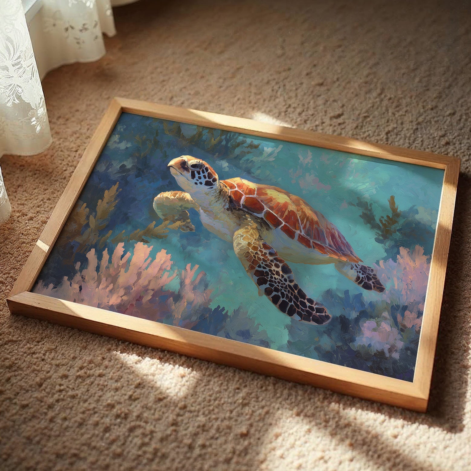 Ancient Voyager Through Turquoise Depths