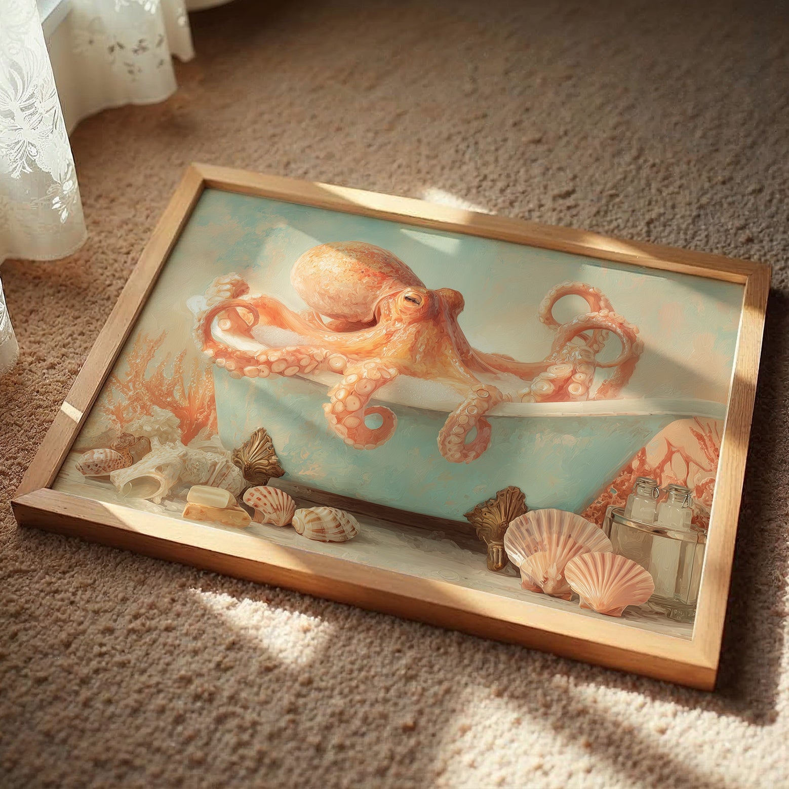 Tentacles Drift In Coral Daydream