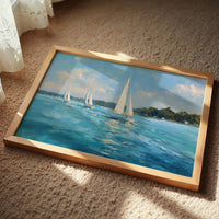 Sailing Through Azure Summer Skies