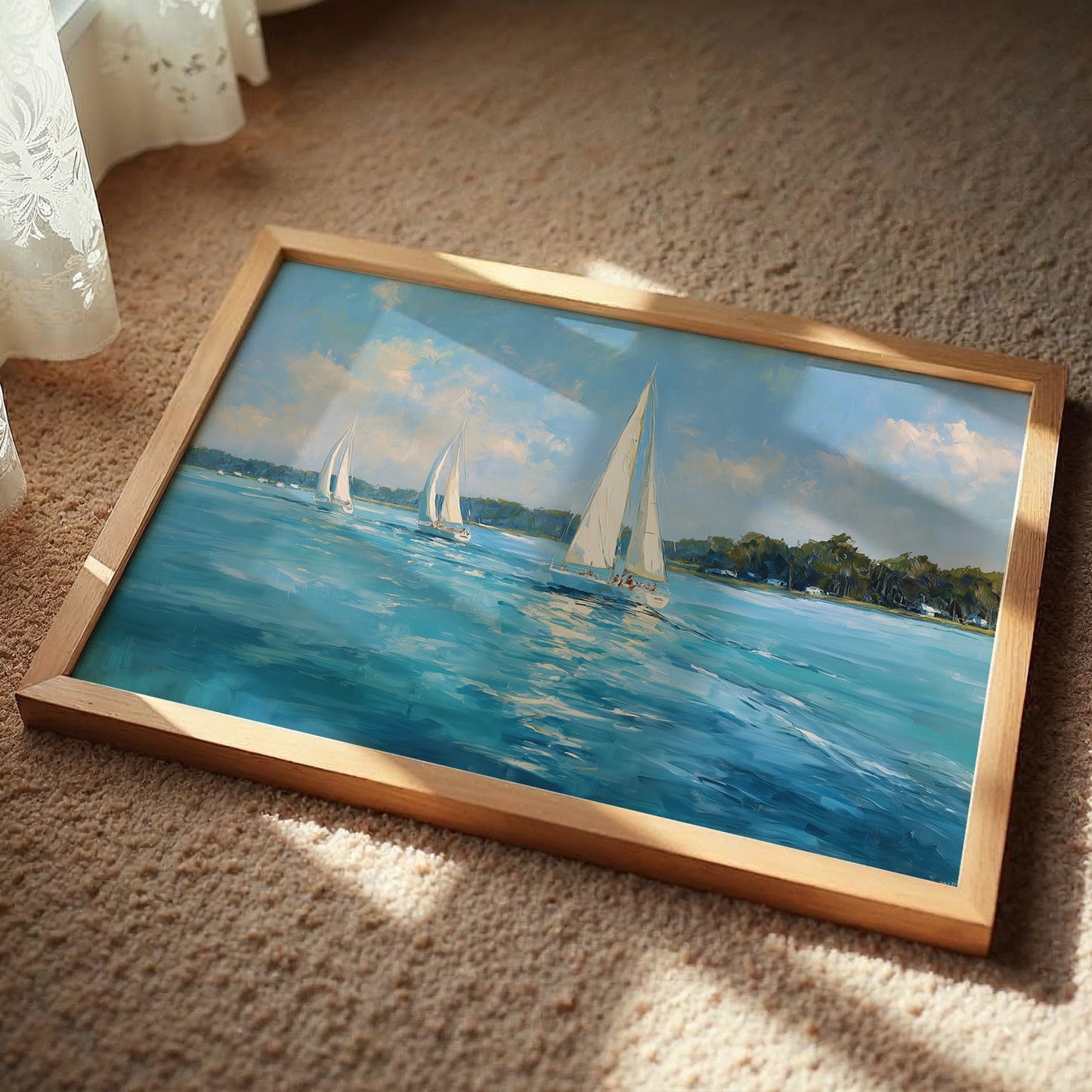 Sailing Through Azure Summer Skies