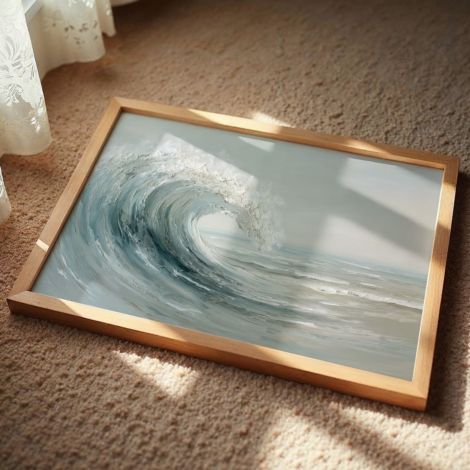 Ocean's Breath Curves Into Light