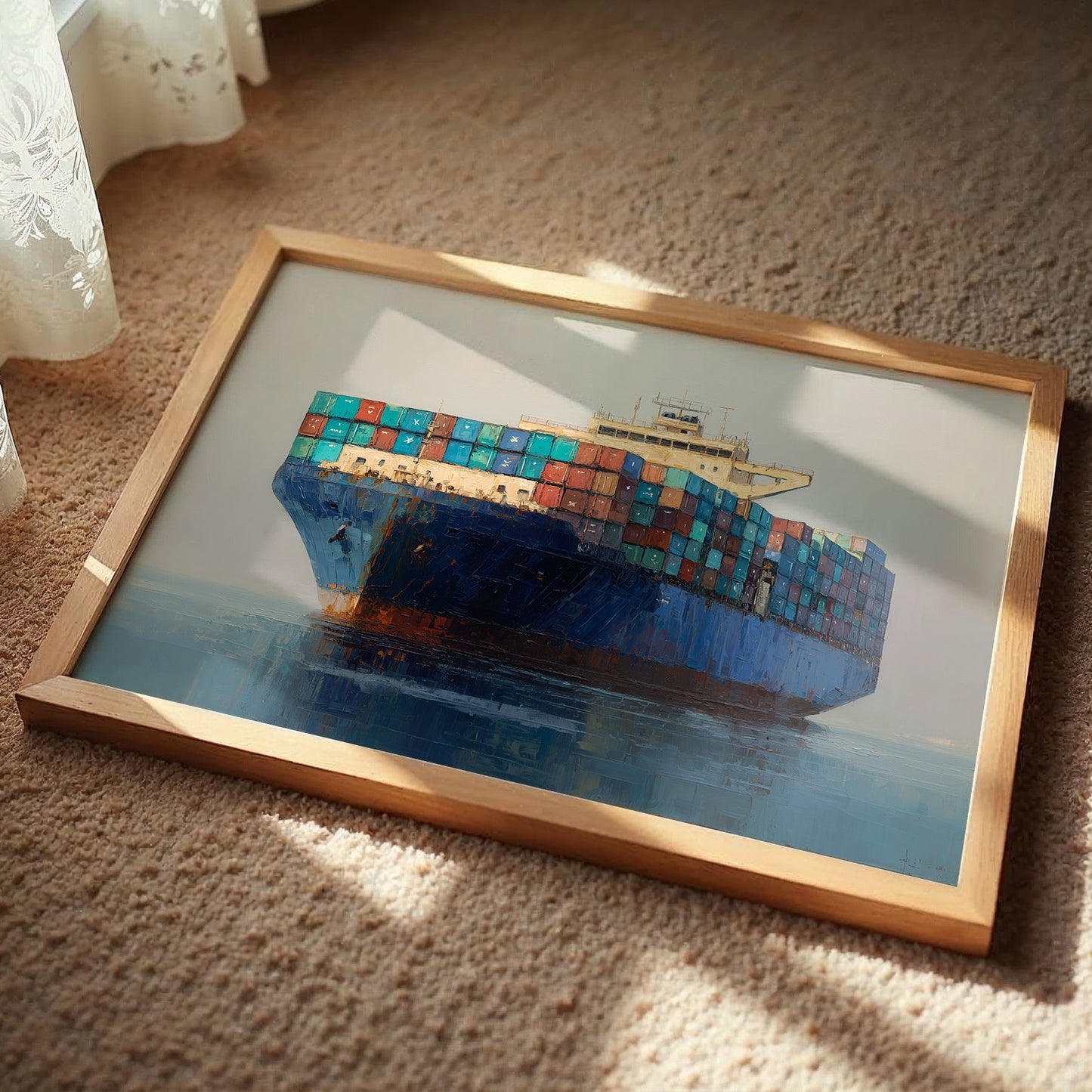 Cargo Giants Cross Quiet Waters