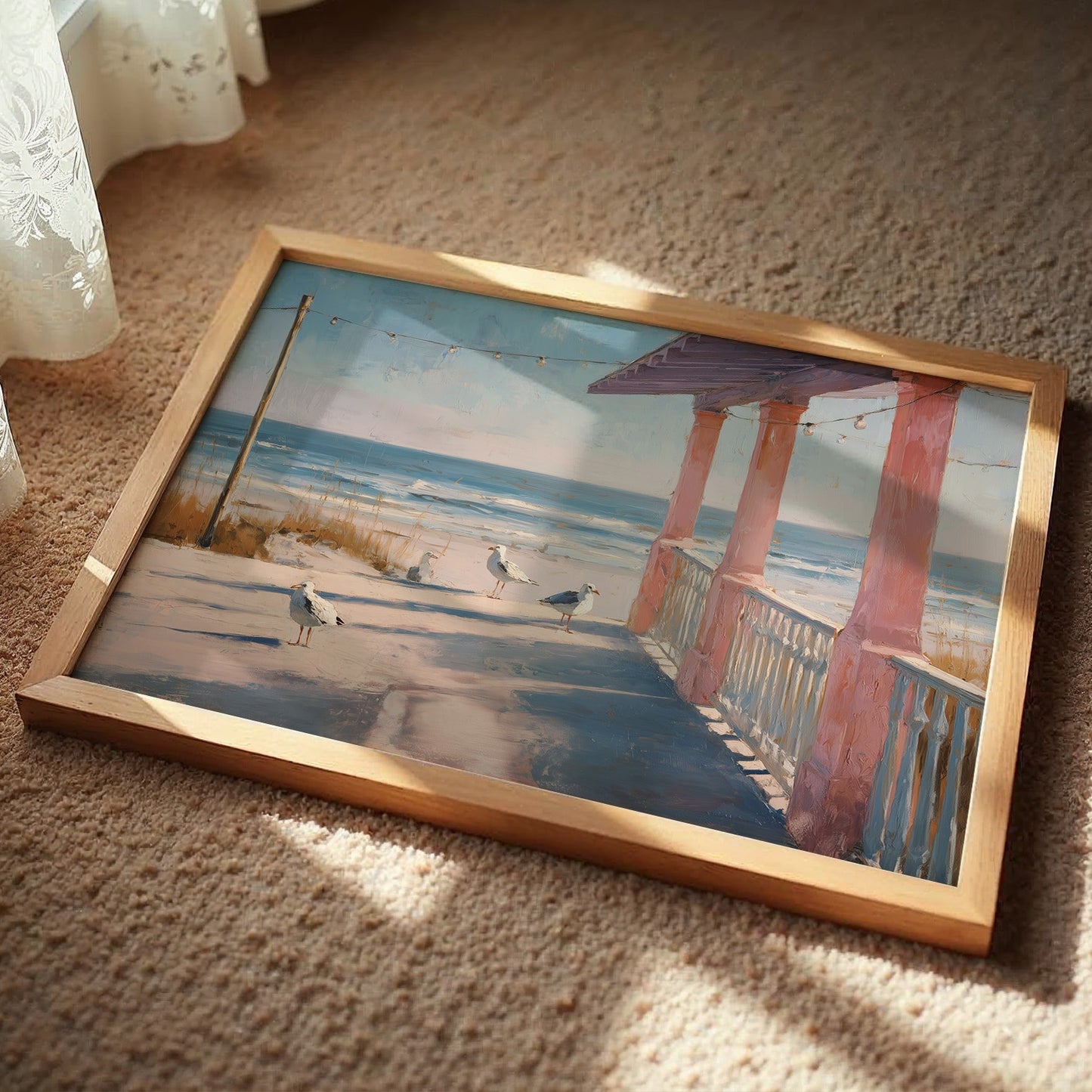 Pink Porch Meets Ocean Tides