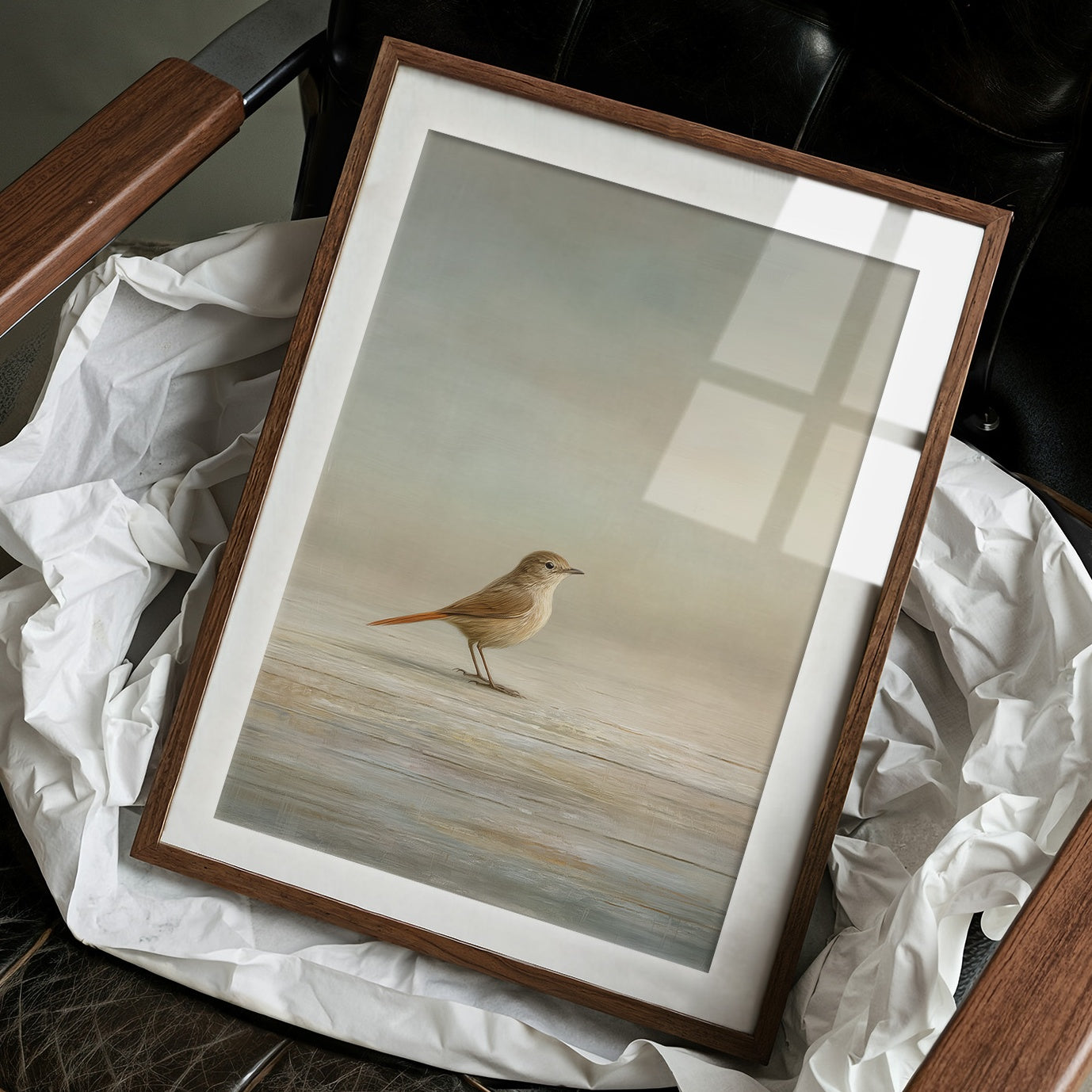 Solitary Songbird On Muted Horizon