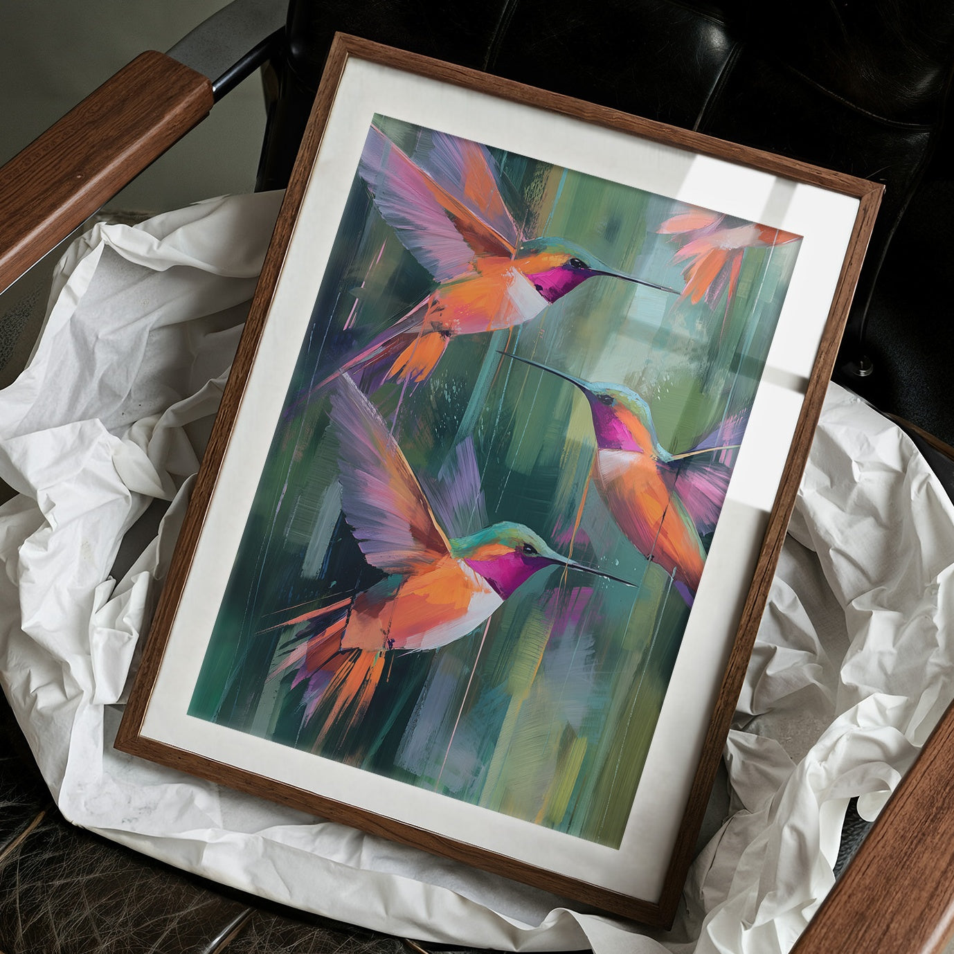 Emerald Symphony of Nectar Seekers