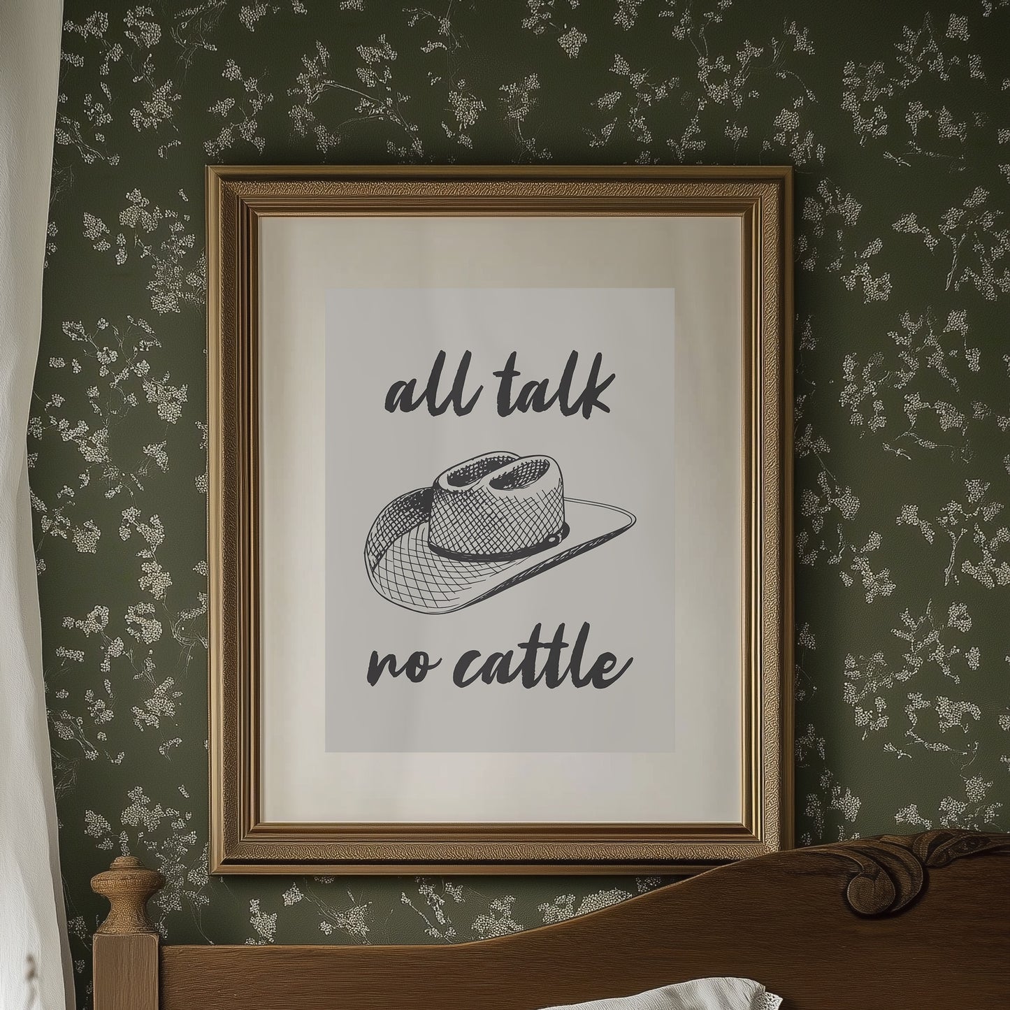 Cowboy Wisdom On Cream Canvas