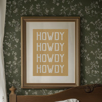 Western Greetings On Golden Amber