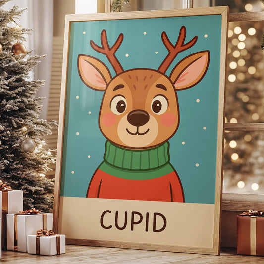 Cozy Fawn In Winter Sweater