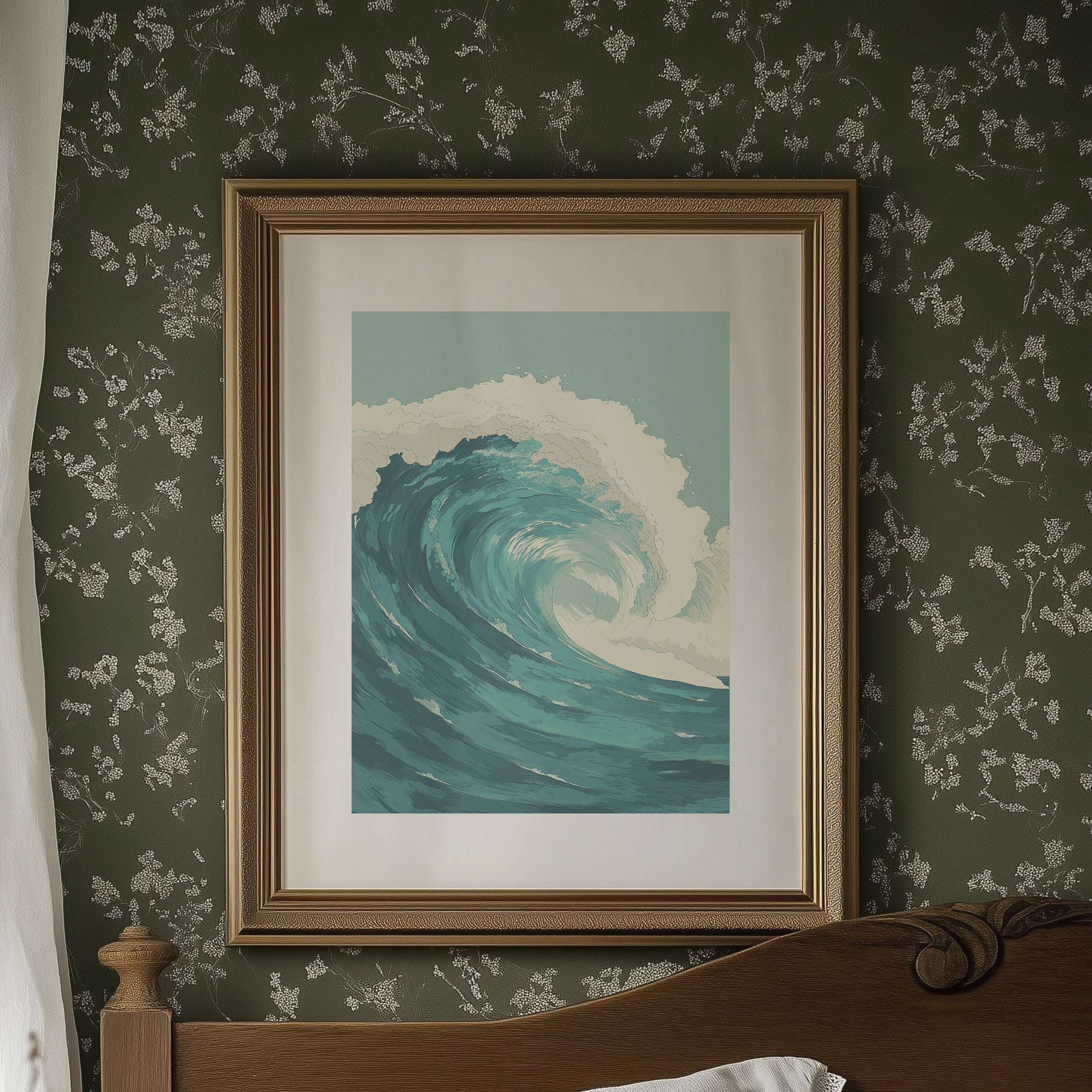 Teal Currents Meet Desert Calm