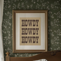 Texan Greetings In Rustic Type