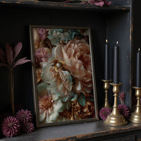 Honey Visitor Among Blush Petals