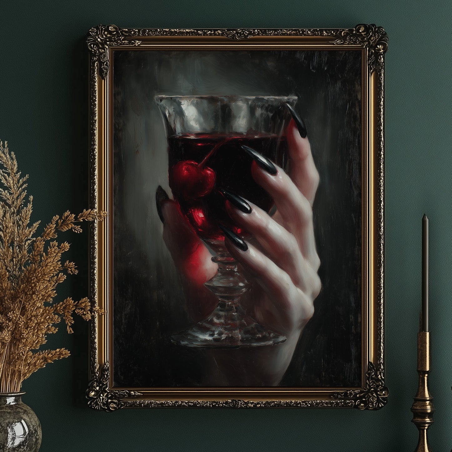 Crimson Secrets In Crystal Glass