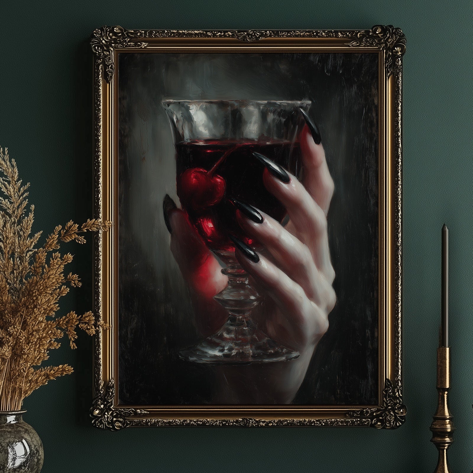 Crimson Secrets In Crystal Glass